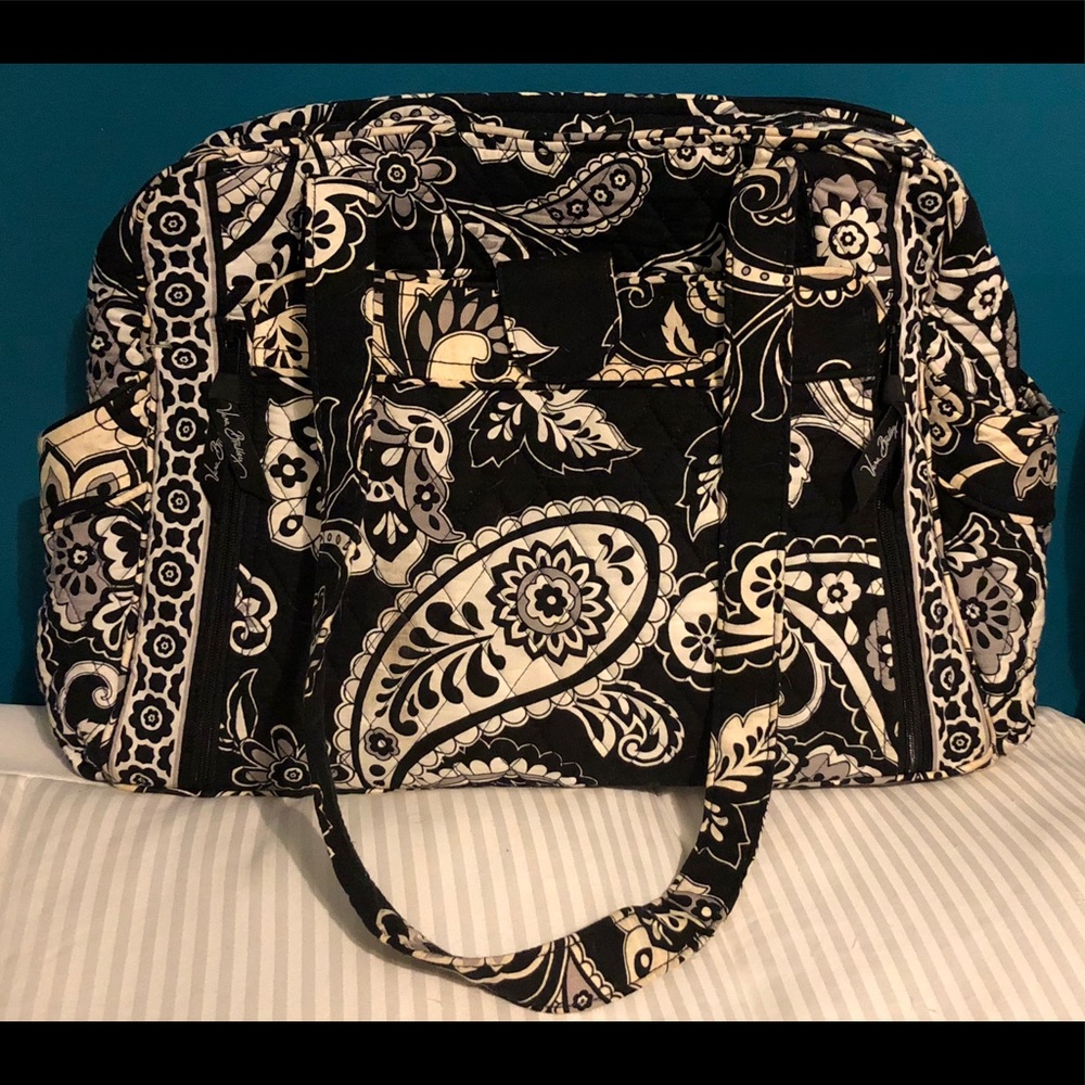 Vera Bradley Black & White quilted Diaper Bag